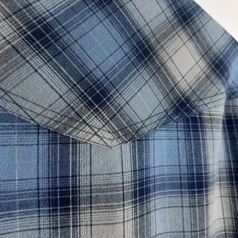 Cody James Shirt Jacket Men Sz. S Blue Plaid Western Fleece Lined Heavyweight